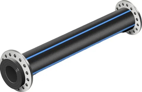 Труба ПНД 450 мм sdr 17 с фланцевым соединением, офланцованная для пульпопровода 