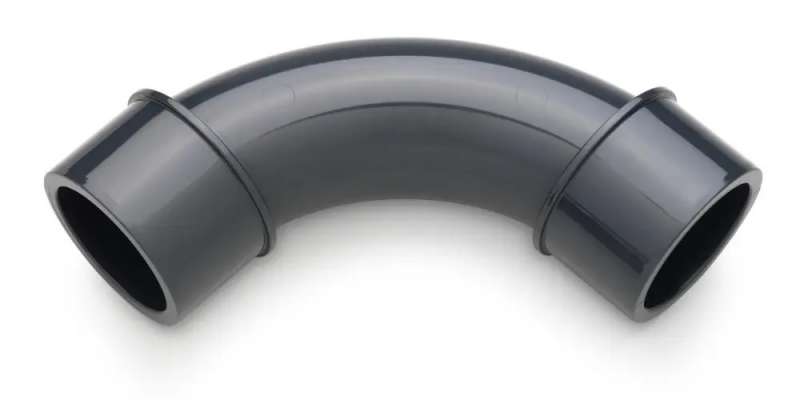 Отвод 32 мм 90 градусов плавный (ПВХ, НПВХ, PVC U) под клей